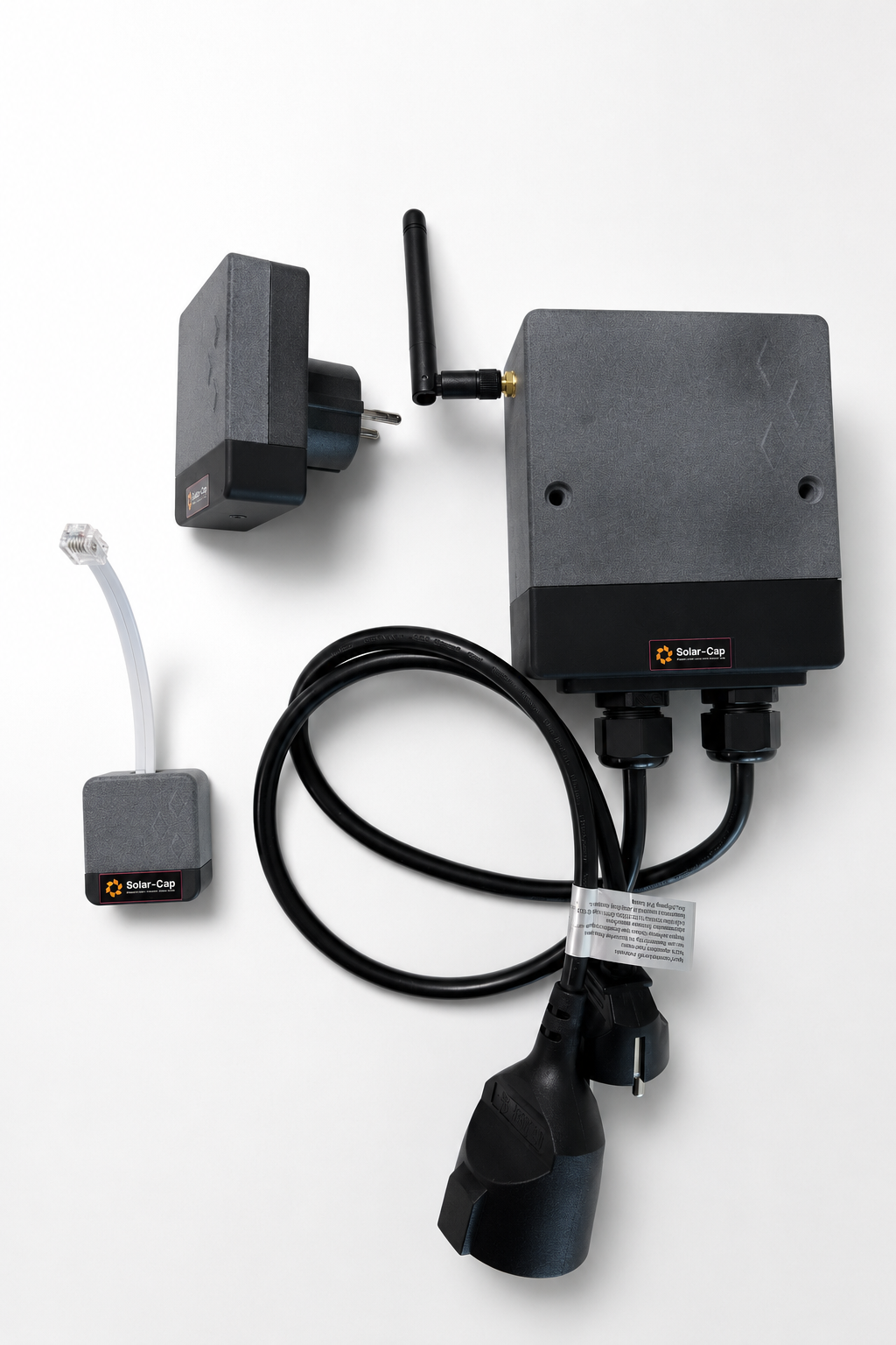 Solar-Cap set met Solar-Switch en bijbehorende aansluitingen