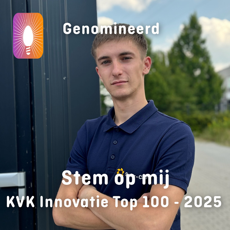 Met trots kan ik mededelen dat Solar-Cap is geselecteerd voor de KVK Innovatie Top 100 van 2025. Dat betekent dat mijn bedrijf officieel behoort tot de meest innovatieve ondernemingen van Nederland. Een mooie erkenning voor de stappen die we de afgelopen tijd hebben gezet en de innovatieve oplossingen die wij met ons team hebben ontwikkeld.